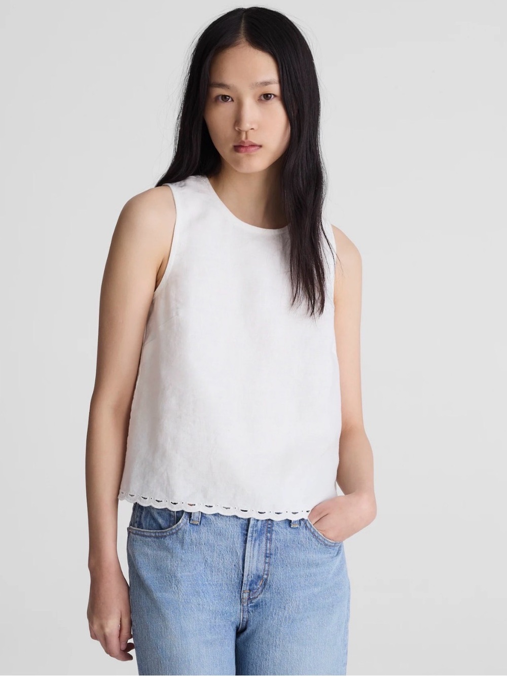 Madewell linen shell top